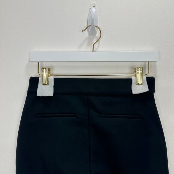 J.Crew Petite Crop Flare Ponte Pant Stretch Knit Black Classic Comfort US 4P NWT - Picture 12 of 13